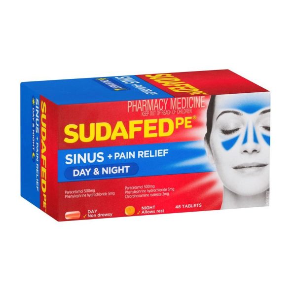 Sudafed PE Sinus Day + Night Relief Online Sale