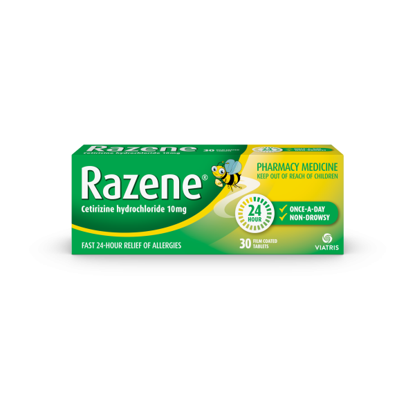 Razene 10mg (Cetirizine) Supply