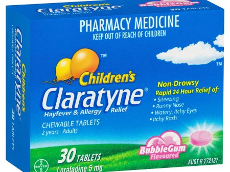 Claratyne Children s Hayfever & Allergy Relief Antihistamine Bubblegum Flavoured Hot on Sale