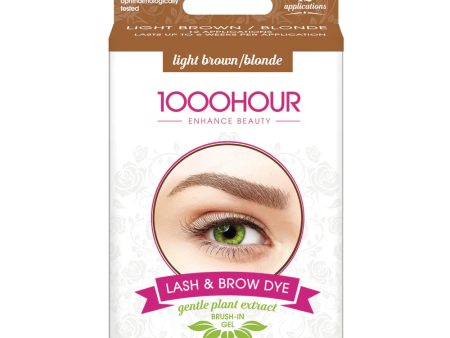 1000 Hour Plant Extract Lash & Brow Dye Brush-in Gel - Light Brown Blonde Online Hot Sale