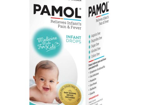 Pamol Infant Drops for Pain & Fever Relief Orange Flavour Online