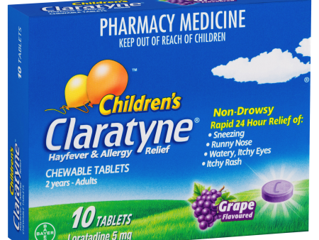 Claratyne Children s Hayfever & Allergy Relief Antihistamine Grape Flavoured Supply